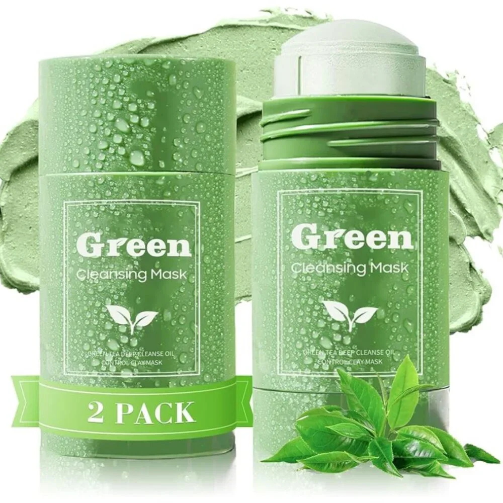 NEW 2 Sticks Green Tea Mask Sticks Sealed Oil Control 1.42oz X2 Total almost 3oz